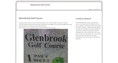 Desktop Screenshot of glenbrookgolfcourse.com