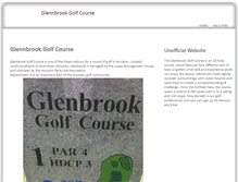 Tablet Screenshot of glenbrookgolfcourse.com